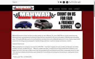 Mahwah Automotive Center website