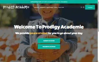 Prodigy Academie Child Learning Center website