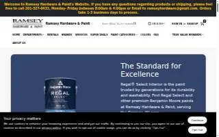Ramsey Hardware & Paint website