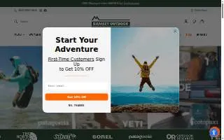 Ramsey Outdoor Store website