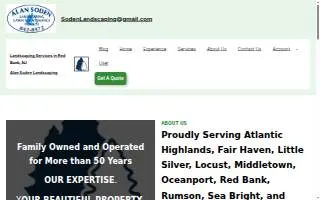 Alan Soden Landscaping & Lawn website