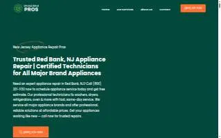Appliance Repair Red Bank Inc website