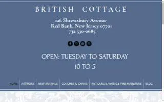 British Cottage website