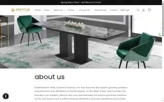 Creative Furniture Galleries of Red Bank website