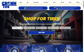 Crown Tire Express website