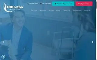 OIBortho (OrthoNJ) of Red Bank website