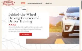 Red Bank Driving School website
