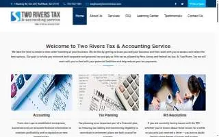 Two Rivers Tax & Accounting Service website