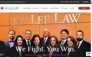 Jae Lee Law of Ridgefield Park website