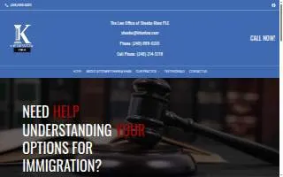Khan Law website