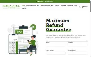 Robin Hood Tax Services of Ridgefield Park website