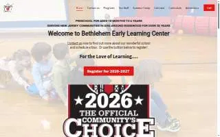 Bethlehem Early Learning Center website