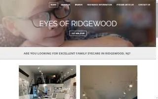 Eyes of Ridgewood website