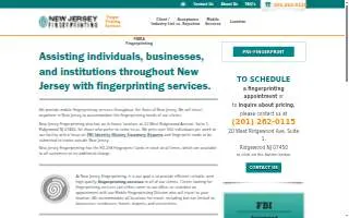 New Jersey Fingerprinting website