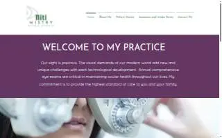 Niti Mistry, OD website