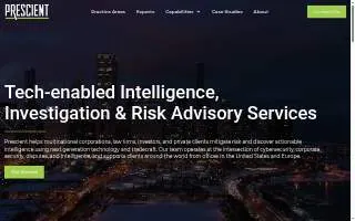 PRESCIENT System Solutions website