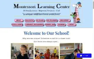 Ridgewood Montessori Learning Center Pre-School website