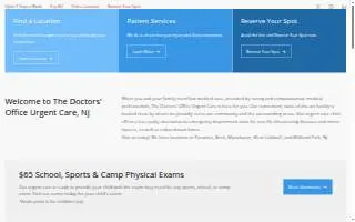 The Doctors' Office Urgent Care of Paramus website