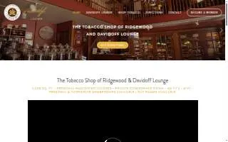 The Tobacco Shop of Ridgewood website