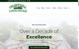 Crevina Landscaping website