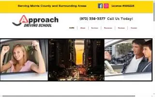 Approach Driving School website