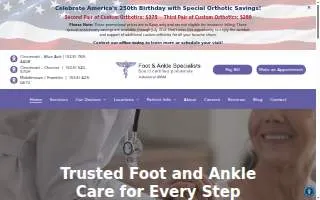 Foot & Ankle Specialists of Rockaway website