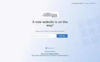 Master of Design Architects website