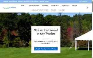 Party on Tent Rental website