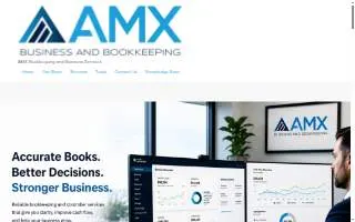 AMX Bookkeeping of Linden website