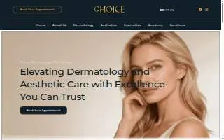 Choice Dermatology - Union website