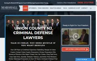 Marshall Criminal Defense & DWI Lawyers of Roselle website