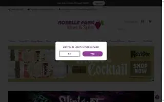 Roselle Park Wines & Spirits website