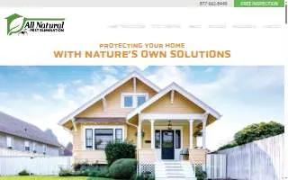 All Natural Pest Control Solutions of Rutherford website