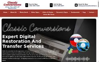 Classic Conversions website