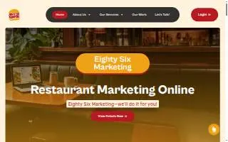 Eighty6 - A Design & Marketing Company of Rutherford website