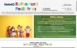 Rutherford Pediatrics website