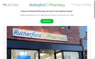 Rutherford Pharmacy website