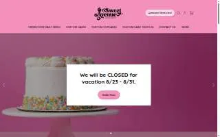 Sweet Avenue Bake Shop website