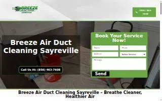 Breeze Air Duct Cleaning Sayreville website
