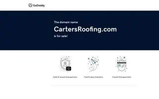 Carter & Sons Roofing of Sayreville website