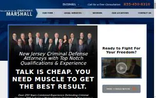 The Law Offices of Jonathan F. Marshall website
