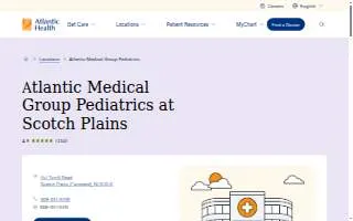 Atlantic Medical Group Pediatrics of Scotch Plains website