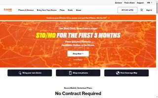 Boost Mobile of Bailey's Crossroads website