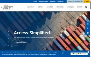 AIT Worldwide Logistics of Glen Burnie website