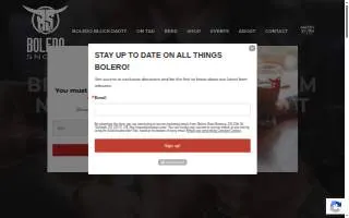 Bolero Snort Brewery and Tasting Room of Secaucus website
