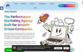Estes Media - Digital Marketing Agency website