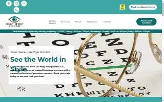 Front Street Eyecare website
