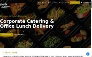 Simply Delicious Catering of Secaucus website