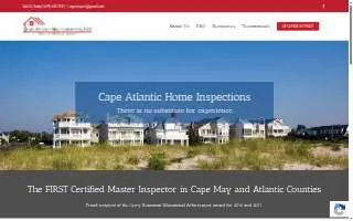 Cape Atlantic Home Inspections of Somers Point website