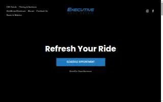 Executive Auto Detail of Somers Point website